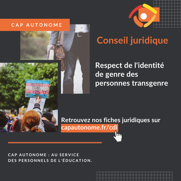 Respect de l'identité de genre des personnes transgenre - Cap Autonome